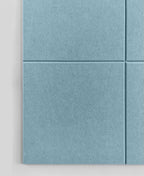 DECORITA Felt Wall Tiles | Large Cork Board Alternative | Aesthetic Felt Bulletin Board for Office, Home & Classroom | Large Cork Boards for Walls Pinboard (12-Pack) | Baby Blue