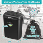 Home Office Paper Shredder,14-Sheet Cross Cut with 6.6-Gallon Basket, High Security Level P-4,3-Mode Design Shred Card/CD/Paper