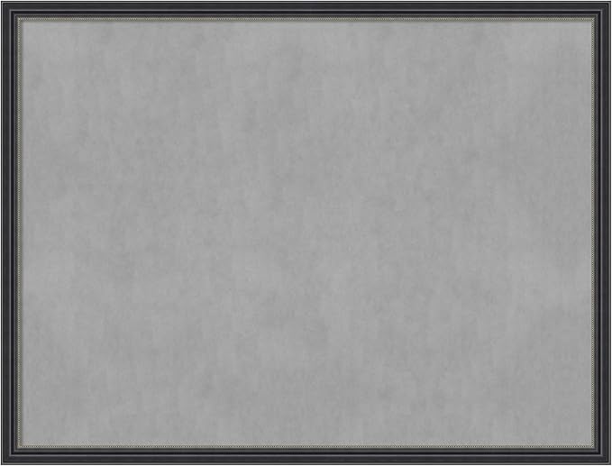 Amanti Art Black Framed Magnetic Board 19x25 Medium Vision Board for use with Magnets, 100% Metal Sheet to Display Items as Office Decor or for Home Organization in mudroom, Kitchen or Kids Room