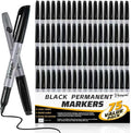 Permanent Markers 75 Pack, Black Marker Pens with 30% More Ink, Waterproof | Quick Drying | Fade Resistant, Fine Tip