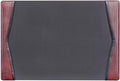 Dacasso Burgundy Leather 25.5" x 17.25" Side Rails Desk Pad
