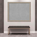 Amanti Art Silver Framed Magnetic Board 45x53 Oversize Vision Board for use with Magnets, 100% Metal Sheet to Display Items as Office Decor or for Home Organization in mudroom, Kitchen or Kids Room