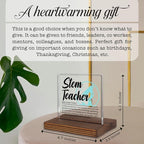 STEM Teacher Gifts, Thank You Desk Sign for Science Technology Engineering Math Educators, Inspirational Plaque for Classroom or Office PA052