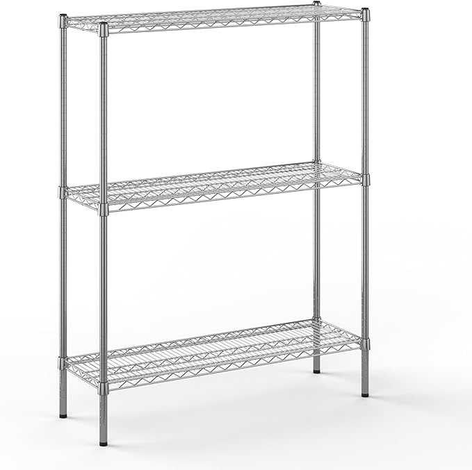 Regal Altair 14" Deep x 42" Wide x 54" Height Wire Shelving Kit | 3-Tier | NSF Commercial Storage Rack Unit