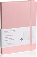 EMOMAS Lined Journal Notebook – Hardcover Notebook for Men & Women – Journals for Writing, Work, School, Home & Daily Notes, 160 Pages – Medium A5, 5.7"x8", 100 gsm Thick Paper (Pink)