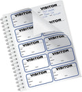 Threshold Visitor Badge Sign-in Book (500 Badges) | Name Tag Stickers | Hospital, Office, & Secretary Supplies | School Visitor Passes | Visiting Tag for Hospital | Visitor Badges