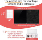 iCloth 70% Isopropyl Alcohol XL Screen and Electronics Wipes, Lint-Free, Streak-Free, Fast-Drying, Removes Dust and Fingerprints (24 Wipes)