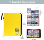 ProCase Trading Card Album with Window, 900 Pockets, Card Binder for Trading Cards, MTG, TCG, Baseball Cards, Football Cards Storage, Yellow
