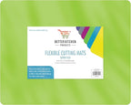 Better Kitchen Products Flexible Plastic Cutting Board Mats, Set of 6, Textured, 6 Vivid, Translucent Colors Assorted
