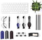 Portable Microfiber Eyeglass Cleaner (3Pcs), Efficient and Durable Carbon Microfiber Technology, Lens Cleaner with Carbon Microfiber Tech and Mini Sunglasses Brush Cleaning Tool