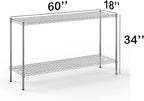 Regal Altair 18" Deep x 60" Wide x 34" Height Wire Shelving Kit | 2-Tier | NSF Commercial Storage Rack Unit
