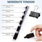 60 PCS Large Binder Clips – 2Inch 51mm Big Black Metal Paper Clamps, Extra Strong Binder Clips for Thick Documents/Office and Home Supplies