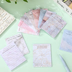 Funny Notepads with Sayings Sticky Funny Office Supplies to Do List Sarcastic Work Assorted Notepad for Workers, 12 Designs, 3 x 3.93 Inch(Marble Style)
