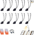 KunHe 10 Pack Music Stand Light LED Clip on Reading Light USB-C and AAA Battery Power Supply (Included) Three Color Temperatures Suitable for Band Users Reading Enthusiasts