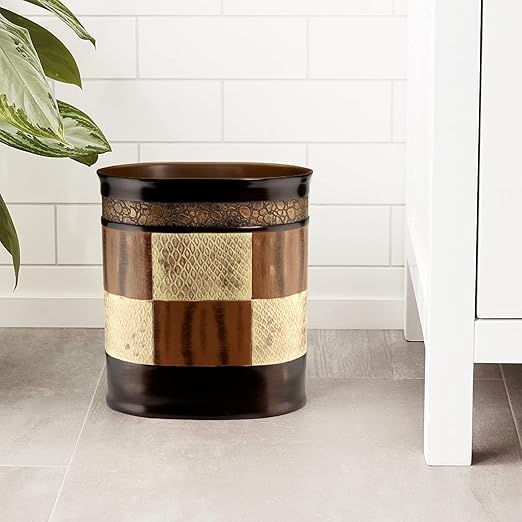 Zahari Home Decorative Trash Can for Bathroom, Office & Bedroom - 2.1 Gallons Stylish & Small Trash Can for Dorms, Desktop & Restroom - Chic Waste Basket for Compact Spaces, Zambia