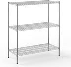 Regal Altair 21" Deep x 48" Wide x 54" Height Wire Shelving Kit | 3-Tier | NSF Commercial Storage Rack Unit