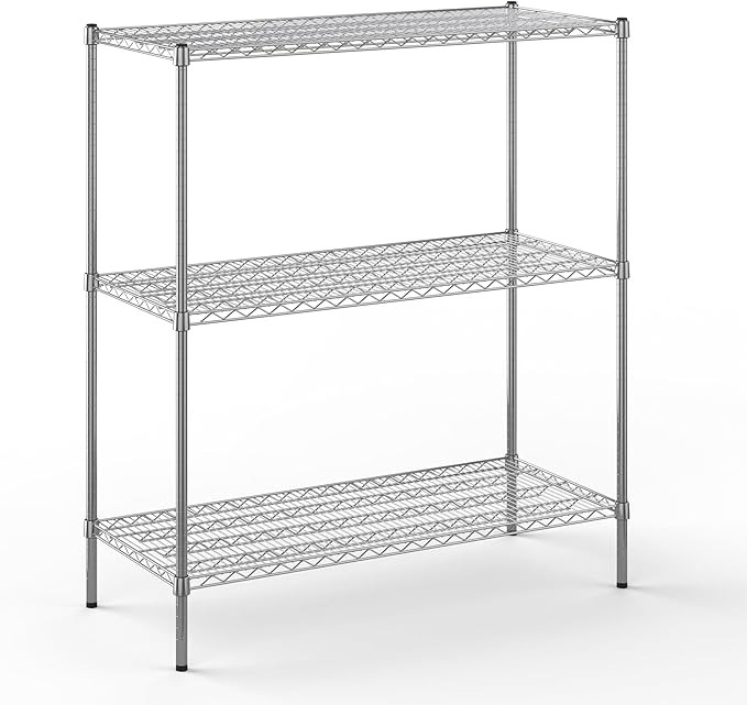 Regal Altair 21" Deep x 48" Wide x 54" Height Wire Shelving Kit | 3-Tier | NSF Commercial Storage Rack Unit
