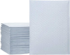 UCGOU Bubble Mailers 10.5x16 Inch White 25 Pack Poly Padded Envelopes Large #5 Mailing Packages Opaque Packaging Postal Self Seal Adhesive Waterproof Boutique Shipping Bags for Clothes