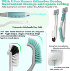 2Pcs Cleaning Brushes, Multi-Purpose Right Angle Brush Scrubbing Kitchen Coffeeroom Tearoom Deep Cleaning Edge Corner Crevices Grout Scrub Bottle Cup Jar Cans for Household Use.