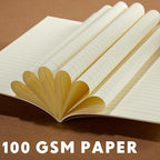 Mimorou 100 Pcs Journals Notebooks Bulk - Kraft Softcover A5 Small Notebooks 5.5 Inch x 8.3 Inch Notepads with 60 Page 30 Sheet for Writing Sketch Travel Office Supplies(Black, Brown, Red, Navy,Lined)