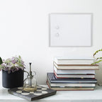 Amazon Basics Small Dry Erase Whiteboard, Magnetic Whiteboard with Marker and Magnets, 11"W x 14"H, Aluminum Frame