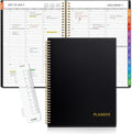 SUNEE 2026 Appointment Book, 2026 Hourly Planner 8.5" x 11", Hourly, Weekly & Monthly Planner - from January 2026 - December 2026, Flexible Cover, Note Page, Pocket, Bookmark, Black