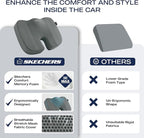 Skechers Seat Cushion, Air Cooled Memory Foam Cushion for Office Chair,Ergonomic Office Desk Accessories for Tailbone Pain Relief,Chair Cushions for Long Sitting Office Workers,Car Drivers,Gray