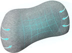 RaoRanDang Lumbar Support Pillow, Back Support for Office Chair Car Ergonomic Memory Foam Lumbar Support Pillow Fatigue Relief, Comfort and Support Your Back
