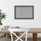 Amanti Art Grey Framed Magnetic Board 14x20 Small Vision Board for use with Magnets, 100% Metal Sheet to Display Items as Office Decor or for Home Organization in mudroom, Kitchen or Kids Room