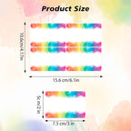 Wonmon 200 PCS Rainbow Name Tags Stickers, Self Adhesive Watercolor Rainbow Name Tag Labels Stickers for Back to School Classroom Student Office Desk Cubby Locker Themed Party, 2x3 inch
