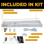 LED Under Cabinet Lighting Hardwired - 3CCT 32 Inch White Finish - Undercabinet Lights for Kitchen - Linkable Undercounter Dimmable Plug in Light or Hard Wired - Under Counter Fixture Direct Wire