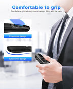 Presentation Clicker Compatible with Bluetooth 5.1 & RF 2.4GHz Dual Modes Long Range Wireless Presenter Clicker Remote Powerpoint Clicker Slide Clicker for Office Classroom Teacher Powered by AAA