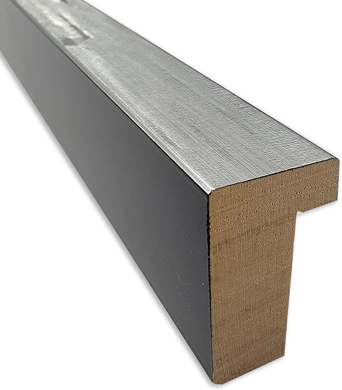 Amanti Art Silver Framed Magnetic Board 21x49 Oversize Vision Board for use with Magnets, 100% Metal Sheet to Display Items as Office Decor or for Home Organization in mudroom, Kitchen or Kids Room