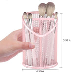 Delifox 2 Pack Pen Holder Mesh Round Pencil (Pink)