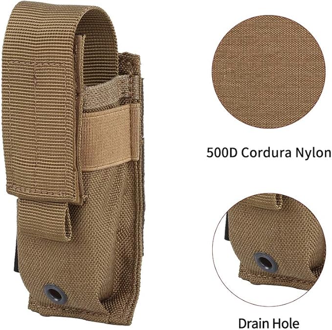 EXCELLENT ELITE SPANKER Molle Single/Double Pistol Mag Pouch Tactical Magazine Pouch Tool Organizer Holder