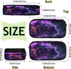 Pardick Tiger Animal Pencil Case，Big Capacity Pencil Pouch Coin Pouch Stationery Organizer For Teen School