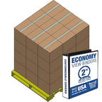 Samsill Economy 2 Inch 3 Ring Binder Bulk Pallet, Made in The USA, Round Ring Binder, Customizable Clear View Cover, Black, Pallet of 432 Binders in 36 Cartons