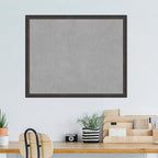 Amanti Art Black Framed Magnetic Board 35x43 X-Large Vision Board for use with Magnets, 100% Metal Sheet to Display Items as Office Decor or for Home Organization in mudroom, Kitchen or Kids Room