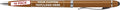 DISCOUNT PROMOS Custom Twist Action Plastic Stylus Pens, Set of 10, Personalized Bulk Pack - Pens for Work, Cool Pens for Writing, Black Ink - Gold