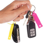 Self Locking Arrow Key Tags 1,000 Per Pack Size 4 1/2" x 3/4", Plastic Car Key Labels Arrow ID Tag, Self Lock Key Identifiers Car Dealer Supplies, Office Automotive Shop (Rosy)