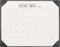 Simplified Desk Calendar 2026-2027 with Desktop Mat, Large Desk Pad Calendar from January 2026 to June 2027, 22 x 17 Inch, Desk Blotter Calendar for Home Office and School, Easy Planning, Black