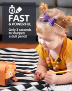 ZMOL Heavy Duty Electric Pencil Sharpener for Classroom,Cute Pencil Sharpener Plug in for Kids,Auto-Stop Pencil Sharpeners Plug in for No.2 / Colored Pencil