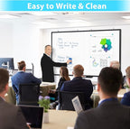 White Board Dry Erase 72x40, Large Magnetic Whiteboard Maxtek Dry Erase Boards for Wall, Aluminum Presentation Wall-Mounted Marker Board with a Long Pen Tray for School, Classroom, Office & Home