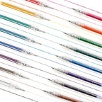 Grabie Glitter Gel Pens, 18 Colors Metallic Glitter Pens & Gel Ink Pens for Adult Coloring Books, Journaling, Drawing, Scrapbooking & DIY Crafts – Retractable Sparkle Pens, Smooth & Non-Toxic
