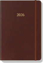 Wykeham's Executive 2026 Daily Journal Planner – US Public Holidays & Format – Customization Available (Conker, 8.5"×5.5")
