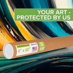 Paclord 4" x 60" Reinforced Kraft Paper Mailing Tube, Pack of 4 Tubes with 8 Caps – Secure USPS Approved Poster Tube – Cardboard Tube for Shipping and Storing Posters, Prints, Artwork, or Documents
