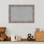 Amanti Art Silver Framed Magnetic Board 15x21 Small Vision Board for use with Magnets, 100% Metal Sheet to Display Items as Office Decor or for Home Organization in mudroom, Kitchen or Kids Room