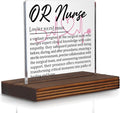 OR Nurse Gifts, Thank You Appreciation Gifts for Operating Room Nurse Week Graduation Birthday Christmas Office Desk Decor Decorative Signs Plaque PA003