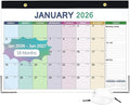 ANYZONE Desk Calendar 2026-2027, 18 Months Calendar from Jan. 2026 to Jun. 2027, 17" x 12" Large Desktop/Wall Monthly Calendar with Corner Protectors, Ample Space ＆ Target for Home, School, Office