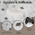 Refrigerator Liners Non Slip 12IN x 12FT Roll, Absorbent Fridge Liners and Fresh-Keeping Fridge Shelf Liners, No Adhesive Shelf Liner for Refrigerator Glass Shelves Cabinets Drawers.